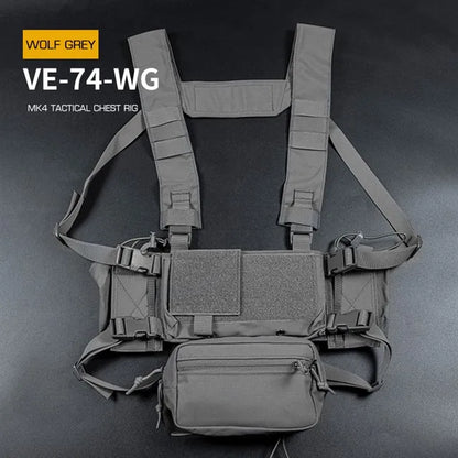 WOSPORT Tactical Vest Chest-mounted With Built-in Quick-release Sleeve MK4 Expansion Mount Breathable Quick-release Camouflage
