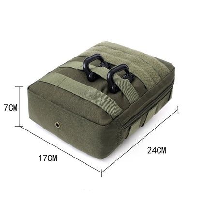 Outdoor EDC Bag Tactical Nylon Handbag Outdoor First Aid Survival Bag MOLLE Accessory Bag Medical Storage Waist Bag Tool Bag