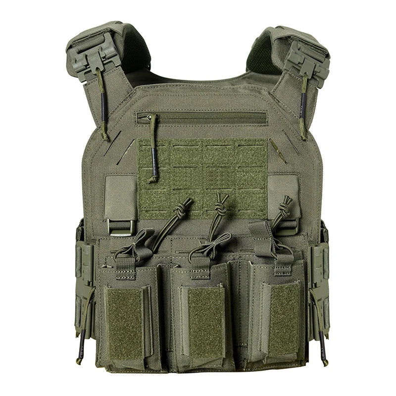 Wear-resistant Quick-Release Laser-Cut MOLLE System Outdoor Hunting Training Tactical Vest Made of Nylon Material