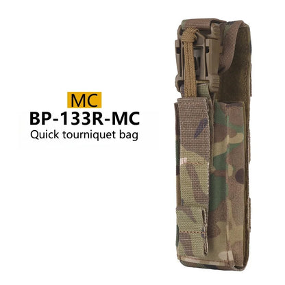 Quick Tourniquet Pouch Waist Bag Camping CS Shooting Molle System Accessories Easy Installation Outdoor Camping Equipment
