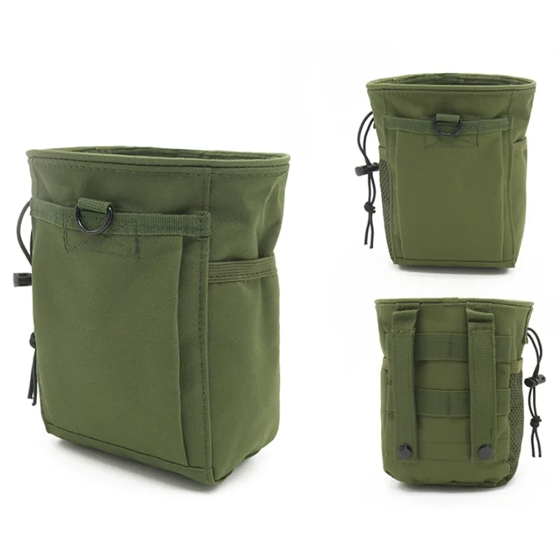 2024 New Outdoor 3-5L Camouflage Molle 600D Nylon Dump Drop Pouch Recycle Waist Pack Ammo Bags Hunting Accessories Bag Pouches