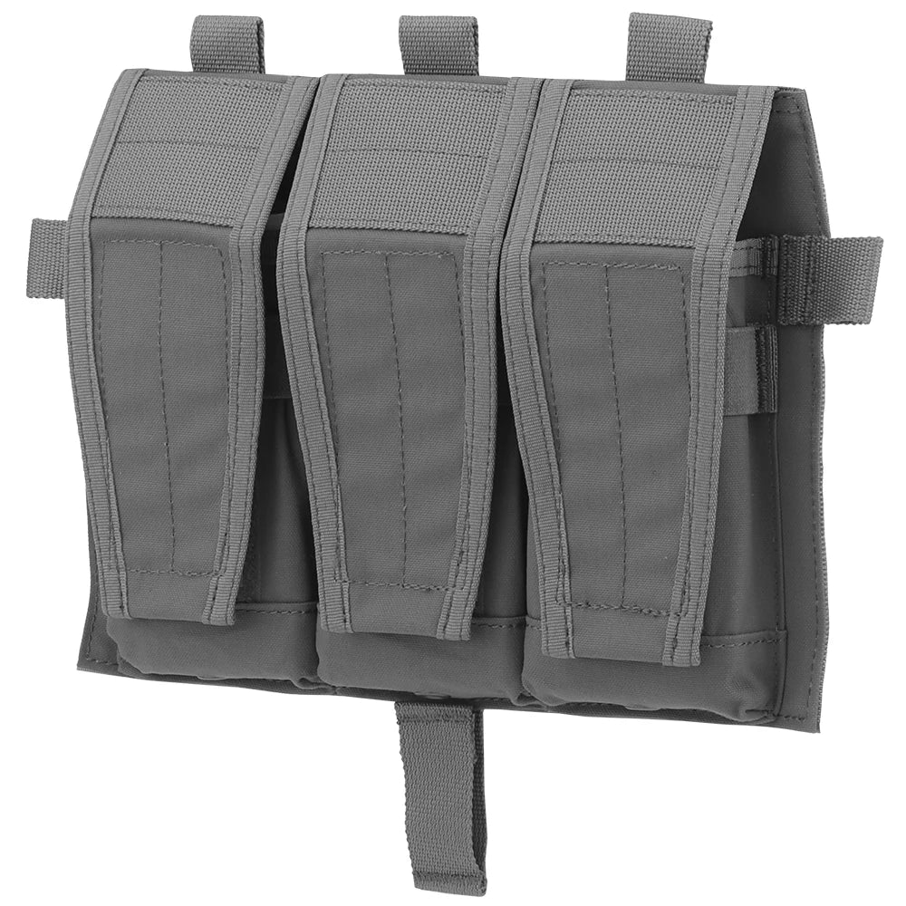 AVS Detachable MBAV Tactical Vest Triple Magazine Pocket Flap Front Bag M4 556 Mag Pouch  Plate Carrier Airsoft Accessories