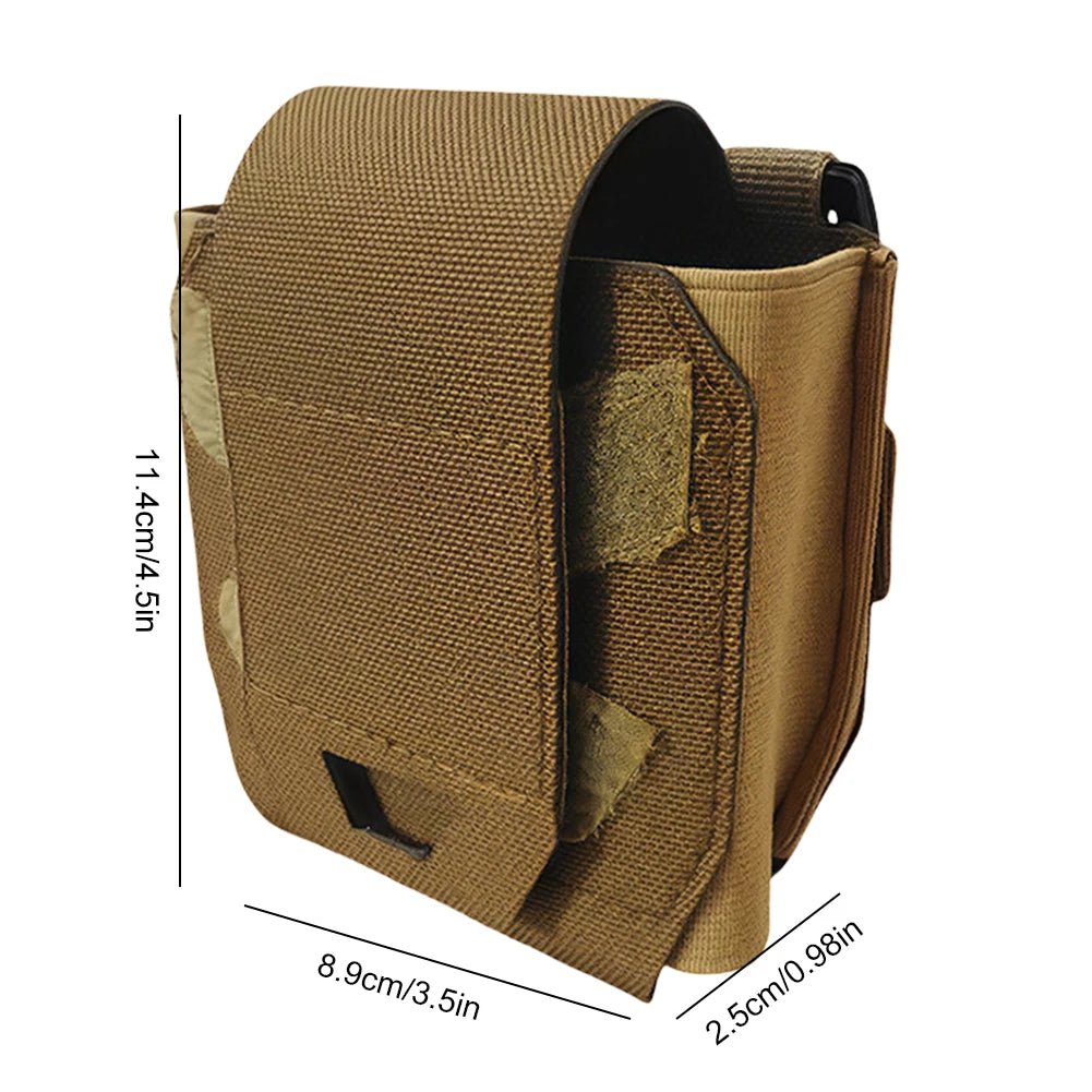 Grenade Pouch Small Hunting Accessories Single Flashbang Pouch Compact Stretch Bag for Outdoor Activities