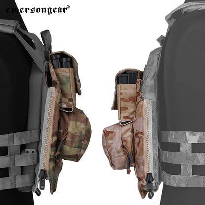 Emersongear Tactical Back Pack Zip Panel For MVS FPC LPC Hunting Vest Plate Carrier Backpack Modular Mag Pouch Nylon EM9286