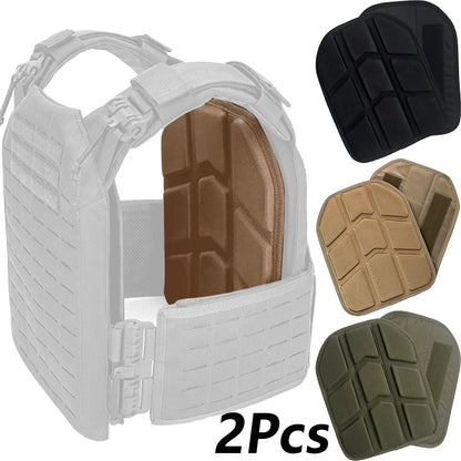 2Pcs Tactical Vest Pads Soft Padded EVA Foam Plate Carrier Pads Airsoft Plates Breathable Vest Inner Plates Tactical Accessories