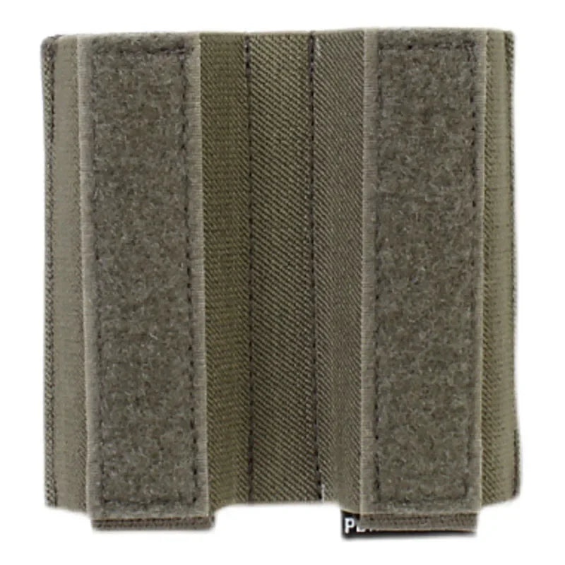 Built-In Elastic Inseert 9mm Double Magazine Pouch Bag Turnover- Double Pistol AIRSOFT 9MM MAG Tactical Vest Dope Chest Hanging