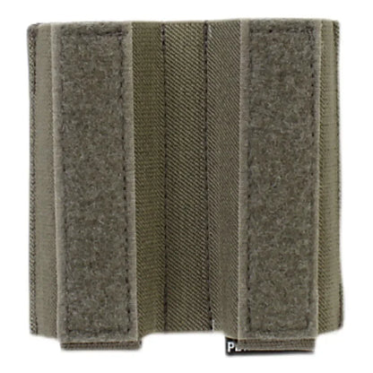 Built-In Elastic Inseert 9mm Double Magazine Pouch Bag Turnover- Double Pistol AIRSOFT 9MM MAG Tactical Vest Dope Chest Hanging