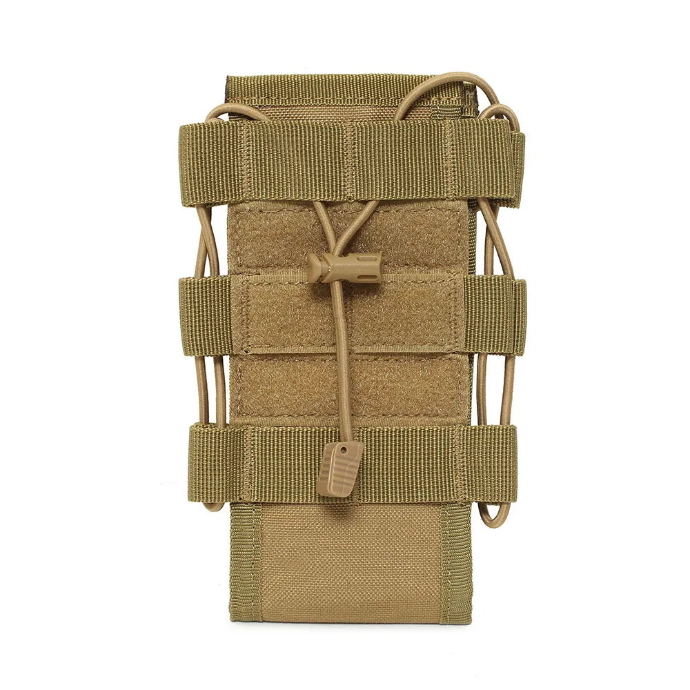 Tactical Molle Radio Walkie Talkie Pouch Outdoor Portable Radio Interphone Holster Carry Bag Adjustable Universal Radio Holder
