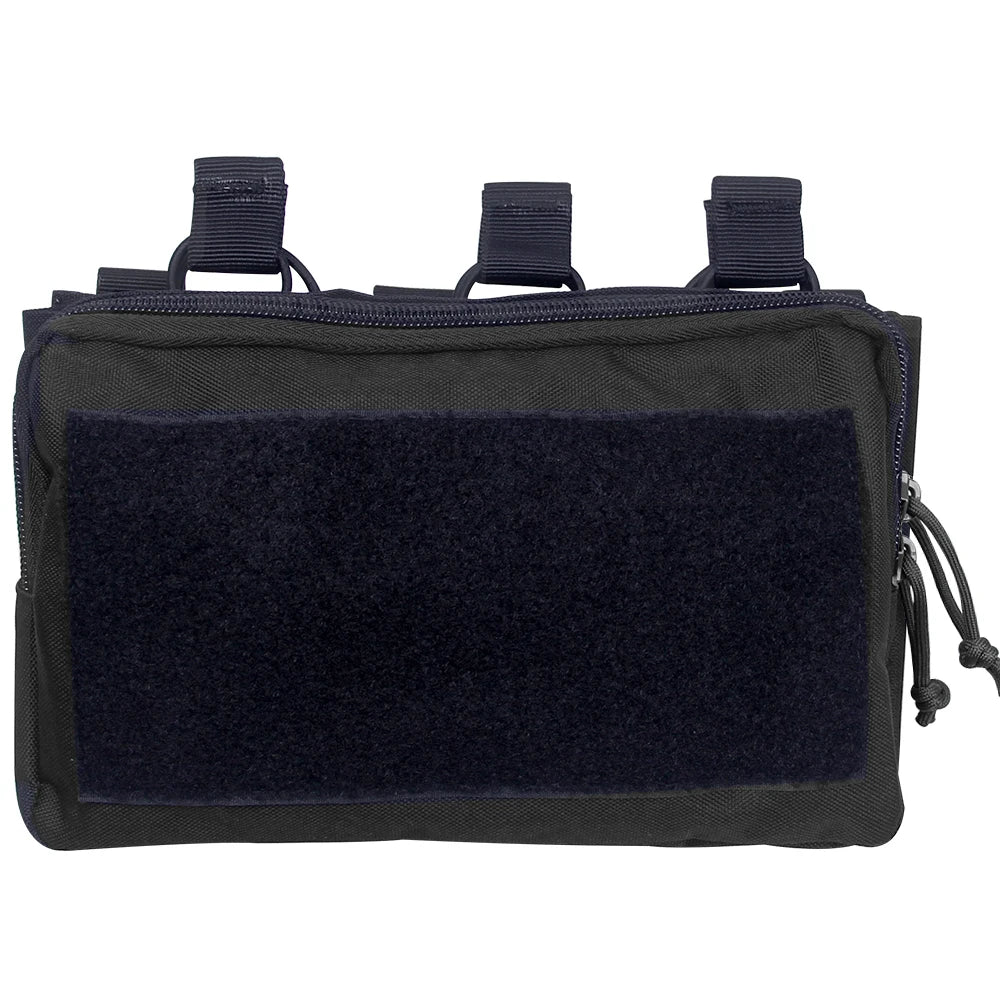 Tactical Triple Magazine Pouch Double Layer Molle Admin Pouch Quick Access Open Up Design for M4 M16 PMAG AK Hunting Accessories