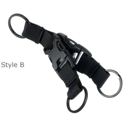 Tactical Gear Keychain Clip Nylon Belt Key Chain Key Holder Quick Release Buckle Key Ring Molle Bag Attachments Hooks