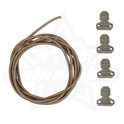 OPHIDIAN 1 Set Hunting Bungee Cord Fastening Pull Ring for Open Top Magazine Pouch Vest Quick Elastic Fastening Strap