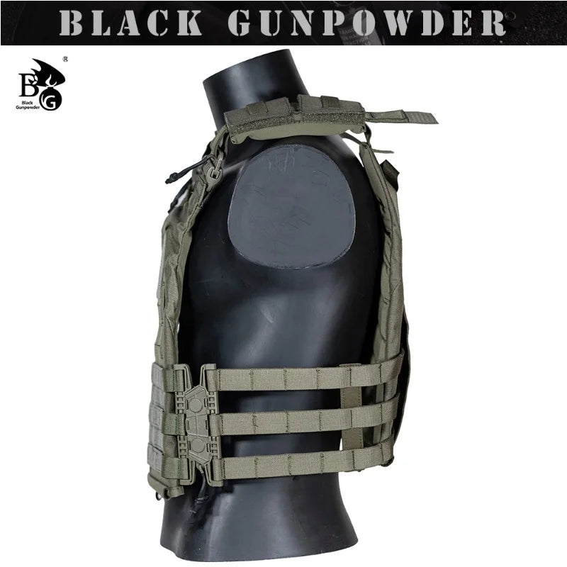 Y DONG Third generation laser cutting RG color 500D anti infrared flame retardant tactical quick detachable lightweight PC vest