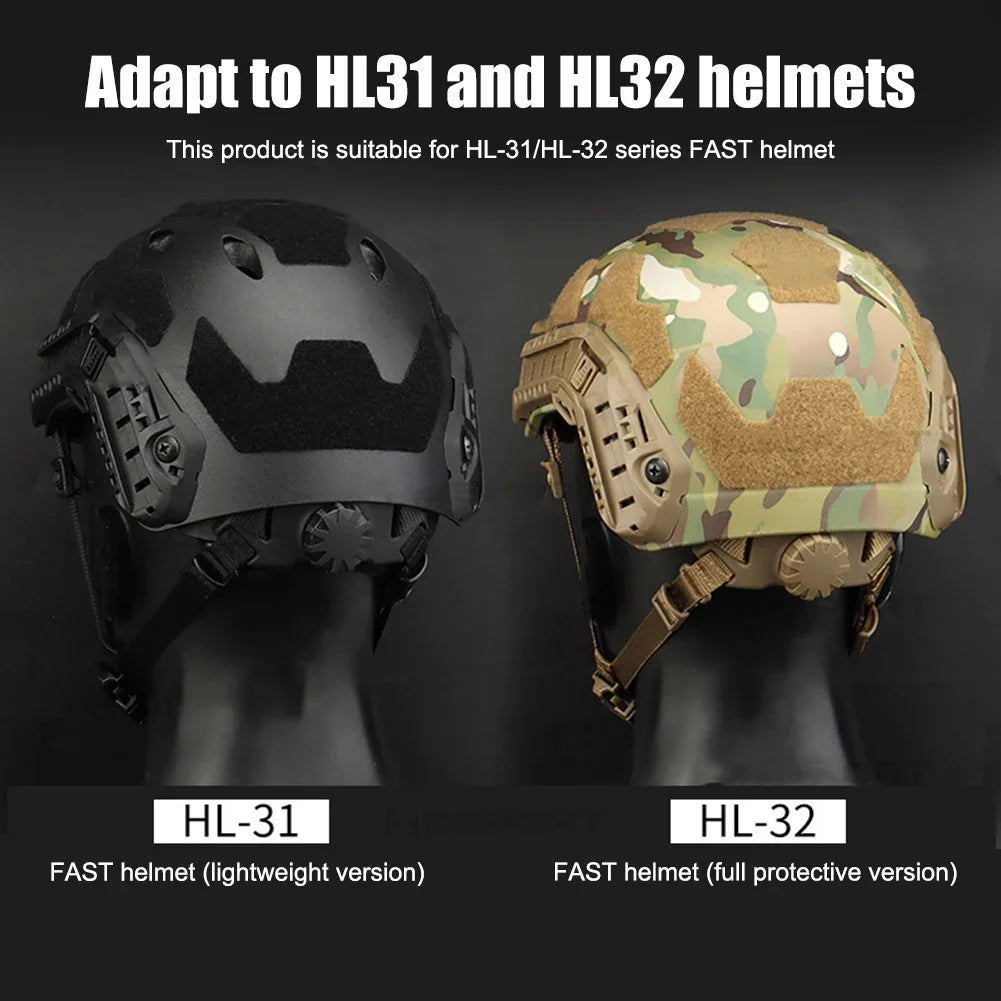FAST Helmet Secures Chin Strap. Hunting Helmet Adapter, Adjustable Fixing Rope for HL-31 HL-32 Helmet