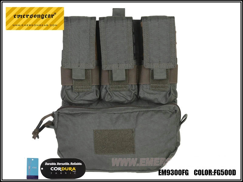 EmersonGear Assault Back Panel Tactical MOLLE Vest Ammo Carrier Pouch Set Panel FOR Hunting Vests