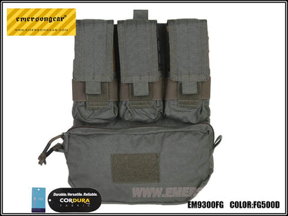 EmersonGear Assault Back Panel Tactical MOLLE Vest Ammo Carrier Pouch Set Panel FOR Hunting Vests