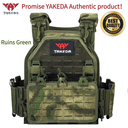 YAKEDA Tactical Vest Outdoor Hunting Plate Carrier Protective Adjustable Vest Airsoft Carrier Combat Equipment 6094 vest
