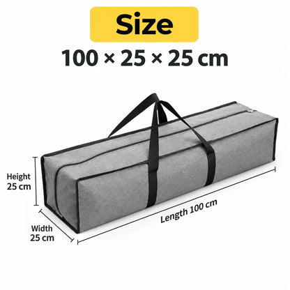 Cationic Oxford Fabric Outdoor Gear Storage Bag Large Rectangular Camping Equipment Carry Bag Dual Zipper Water-Resistant