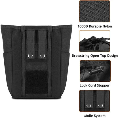 Foldable Molle Dump Drop Pouch Recycle Waist Pack Bags Outdoor Sport Hunting Utility EDC Tool Accessory Folding Recovery Bag