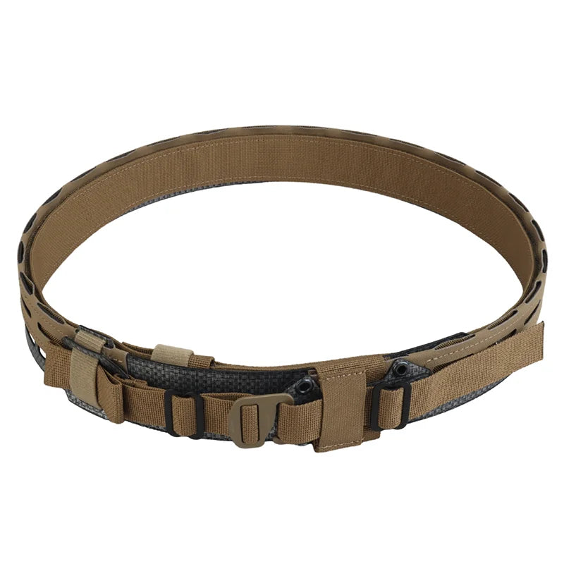 Modular Lightweight Dual Layer Belt Multi Purpose Organizer for Outdoor Airsoft Gear Adjustable Attachment System