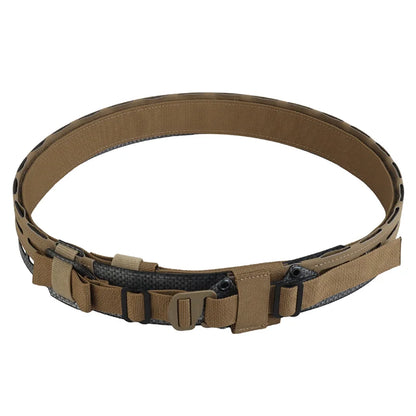 Modular Lightweight Dual Layer Belt Multi Purpose Organizer for Outdoor Airsoft Gear Adjustable Attachment System