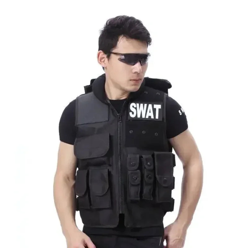 Genuine Man's Tactical Vest ,Military Vest Model Molle Tactical Black Cs Vest  Protective Equipment