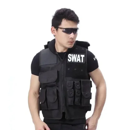 Genuine Man's Tactical Vest ,Military Vest Model Molle Tactical Black Cs Vest  Protective Equipment