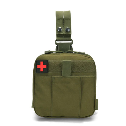 Tactical Leg Wrap Medical Kit, Multifunctional First Aid Kit Waist Pack, Outdoor Multifunctional MOLLE Accessory EDC Tool Pouch