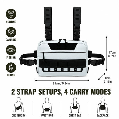 Tactical Bag MOLLE Hunting Chest Bag Fishing Pack Waist Bag Hunting Hiking Camping Outdoor Sports
