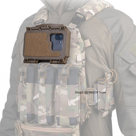 MOLLE  Tactical Phone Case 2th Gen Universal Phone Holder Pouch for Map Navigation Airsoft Hunting Vest Plate Carrier Accessory