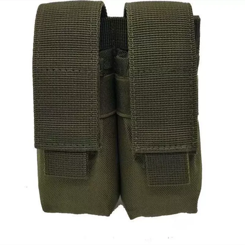 9mm Magazine Pouch Single Double Magazine Pouch Outdoor Molle Open Top Magazine Pouch for Glock M1911 92F Flashlight Bag