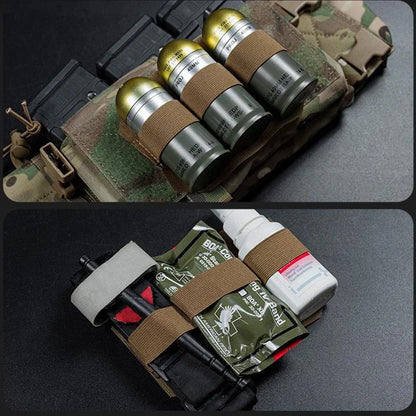 Tactical Vest MK4 Chest Rig Drop Pouch 3 Loop Shotgun Ammo Holder 40mm Hook Loop Insert Magazine Pouch Hunting Accessories