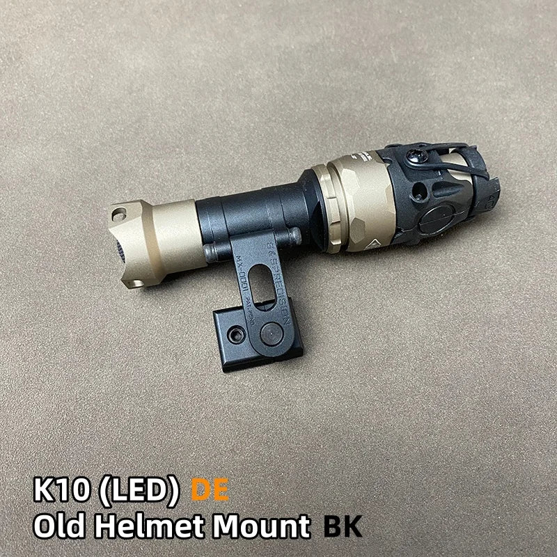 SOTAC Tactical SS MAX Helmet Light Mount with M300V M300B SF Flashlight for Helmet Rail