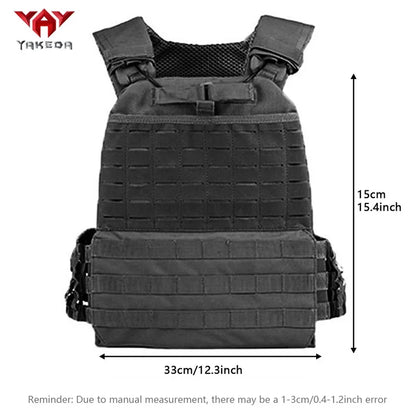 YAKEDA Tactical Vest Viking Chest Rig CS Airsoft Equipment Training Weight Hunting Vests with Steel Wire