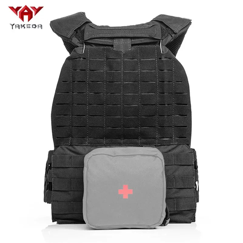 YAKEDA Tactical Vest Viking Chest Rig CS Airsoft Equipment Training Weight Hunting Vests with Steel Wire