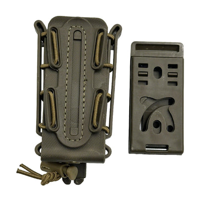 Hunting 9mm Magazine Pouch Molle Scorpion Fast Mag Quick Release AR15 Mag Holster Case Box with Molle Waist Belt Clip