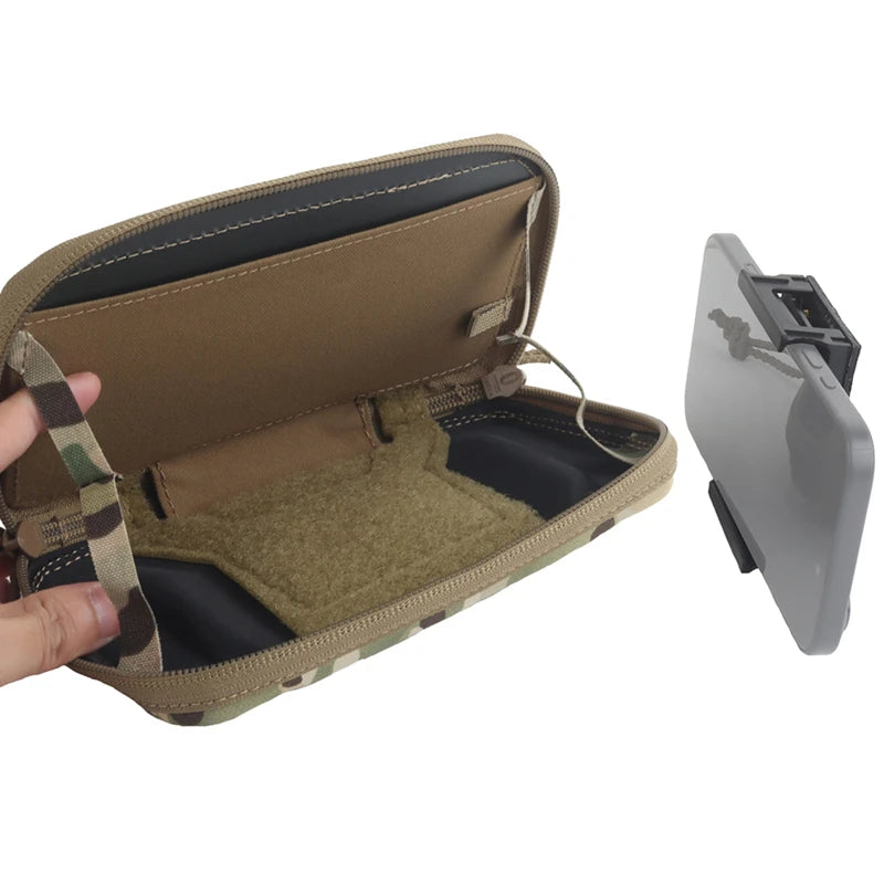 EUD Phone Pouch Tactical MOLLE Universal Smartphone Holder Case for Plate Carrier Vest Airsoft Hunting Outdoor Training