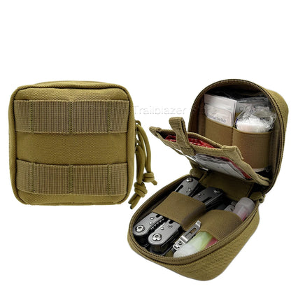 Tactical Small Molle Pouch Mini Utility Bag Removable Clear Pocket EDC Tool Compass Medical Storage Belt Bag Hunting Accessories