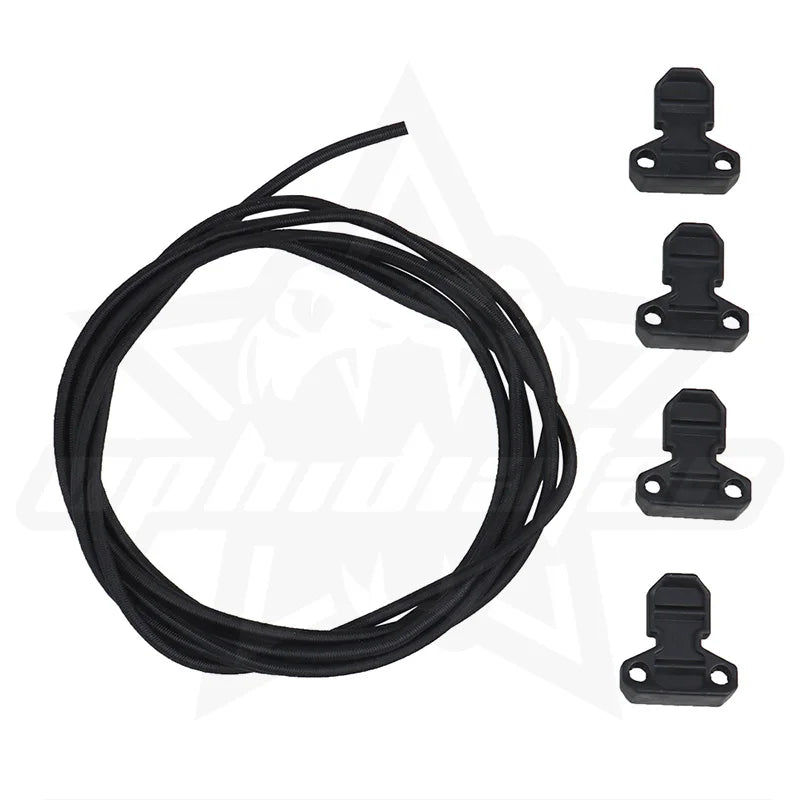 OPHIDIAN 1 Set Hunting Bungee Cord Fastening Pull Ring for Open Top Magazine Pouch Vest Quick Elastic Fastening Strap