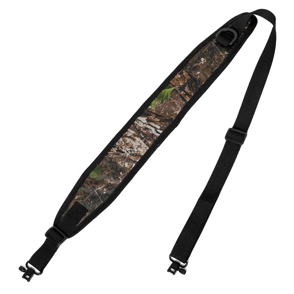 Tactical 2 Point Rifle Sling Adjustable Hunting Gun Strap with Ammo Loops, Non-Slip Padded Shoulder Strap for Outdoor Shooting