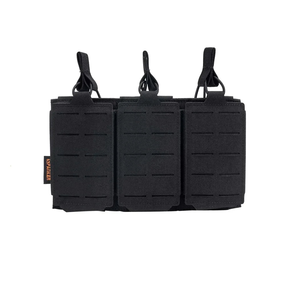 Tactical Triple Magazine Pouch Molle Mag Bag for M4 M14 M16 AR15 G36 Magazine Pouches Outdoor Hunting Tool Mag Holder