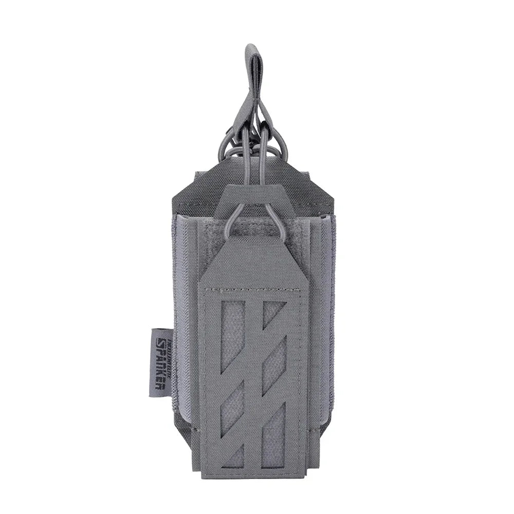 Tactical Radio Pouch Hunting Walkie Talkie Holder Open-Top Interphone Hanging Bag Molle Nylon Magazine Pouch