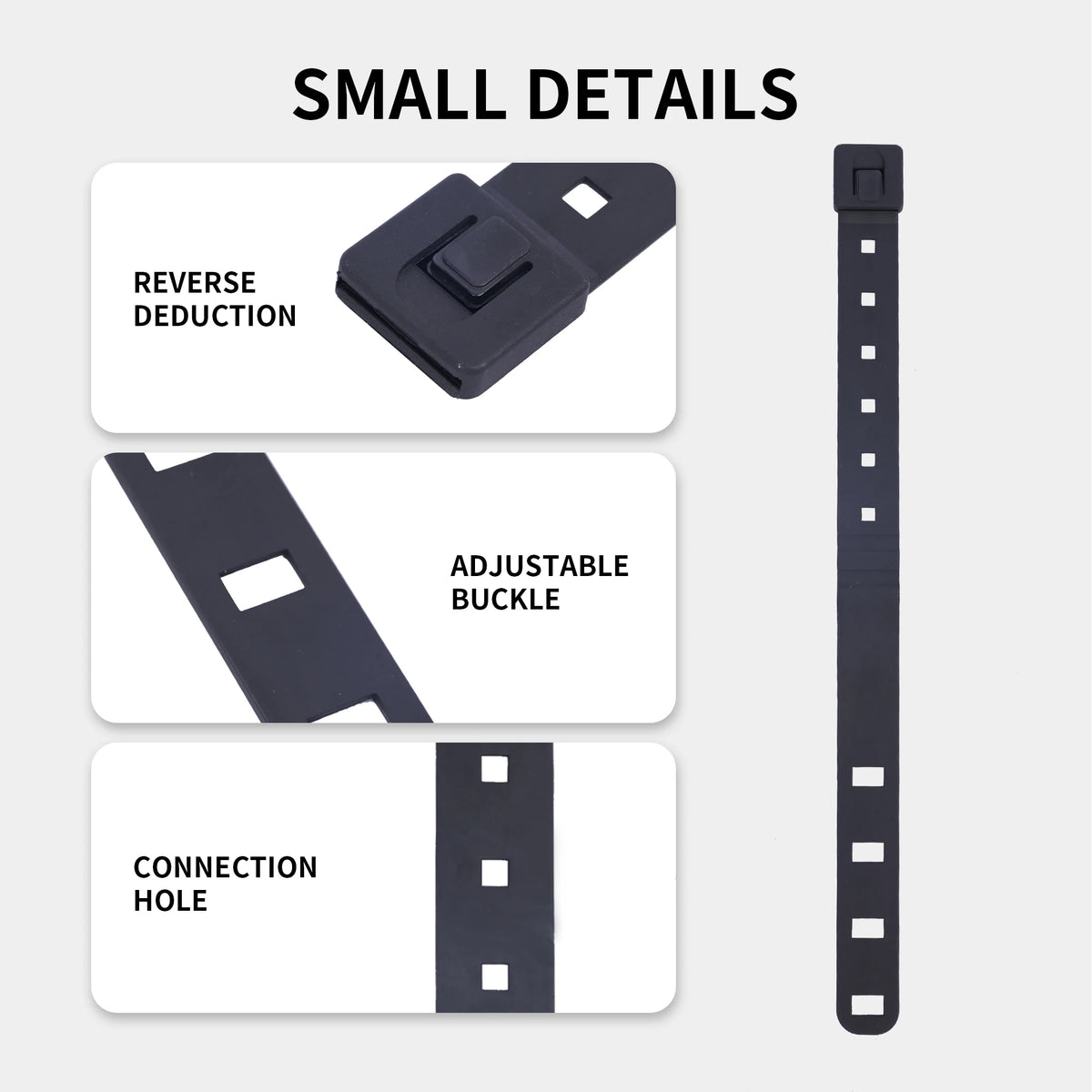 MOLLE Straps, Durable MOLLE Clips Attachments for Vests, Tactical Malice Clips - 4 Pcs
