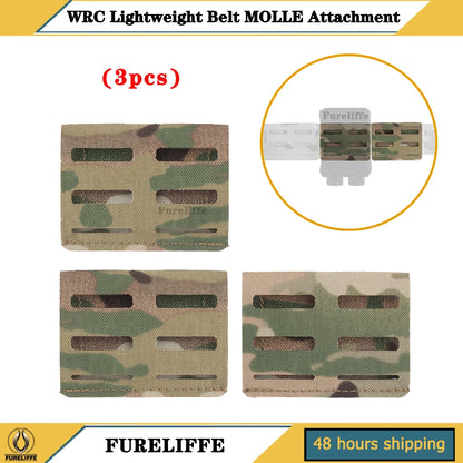 WRC Lightweight Combo Belt MOLLE Matte Attachment (3pcs) Fit Tactical MOLLE Expansion Wilderness Camping Walking
