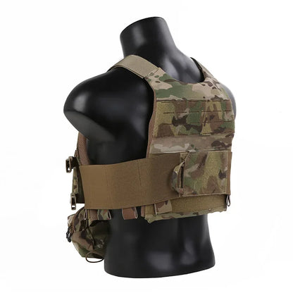 Emersongear Tactical For FCS Style VEST W/MK Chest Rig Set Body Armor Chest Rig Airsoft Hunting Vest Camping Hiking EM7407