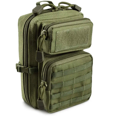 Tactical Molle Utility Pouch, Phone Tool Waist Bag Medical EDC IFAK Pack Mini Design of 3-Day Backpack for Hiking Fishing