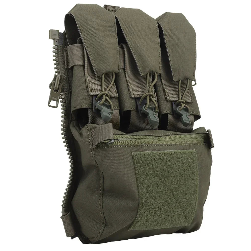Tactical Multi purpose Bag Tactical Vest for FRO Style V5 Vest Back Panel Double Pouch Zip On Backpack Hunting Hiking