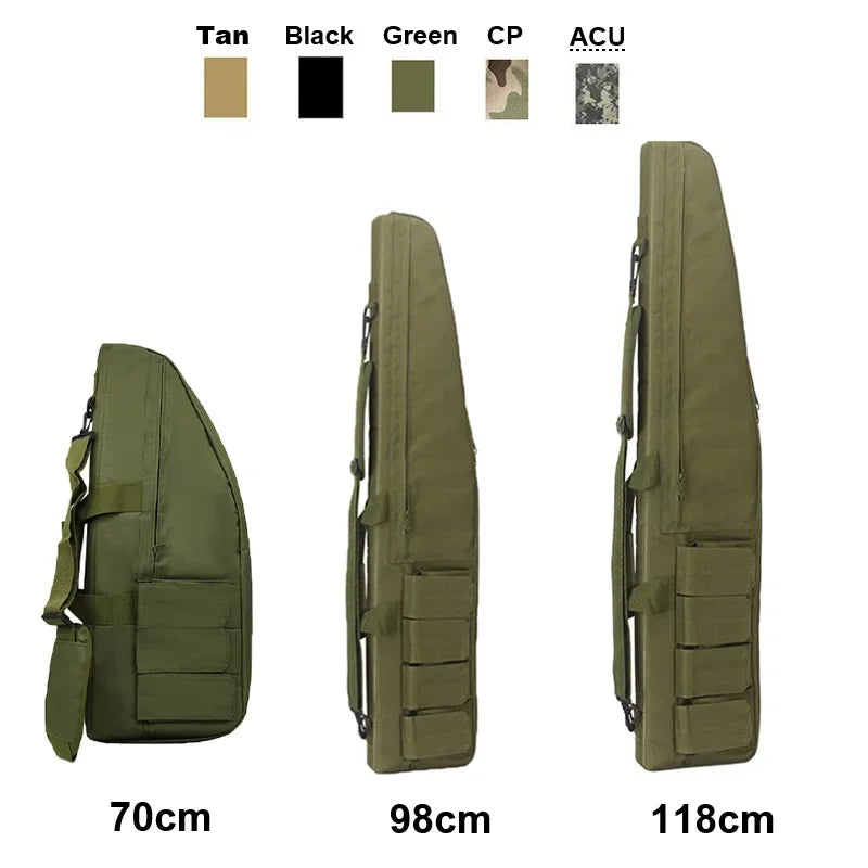 70 98 118 Tactical Waterproof Heavy Duty Gear Long Gun Bag Hunting Holster Airsoft Accessories Molle Sniper Rifle Scope Gun Case