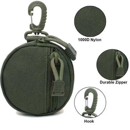 Outdoor Hiking Hunting Accessories Waist Bag Mini EDC Tool Pouch Keychain Zipper Holder Earphone Key Wallet Coin Purses