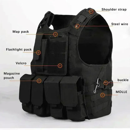 Tactical Vest Kid Combat Training Assault Plate Carrier Outdoor Hunting Airsoft CS Hunting Sport Protection Vests Hunting Vests