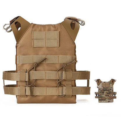 Emersongear Hunting Vest For Kids Modular MOLLE Plate Carrier Hiking Training Outdoor Sports Combat Body Protective Nylon